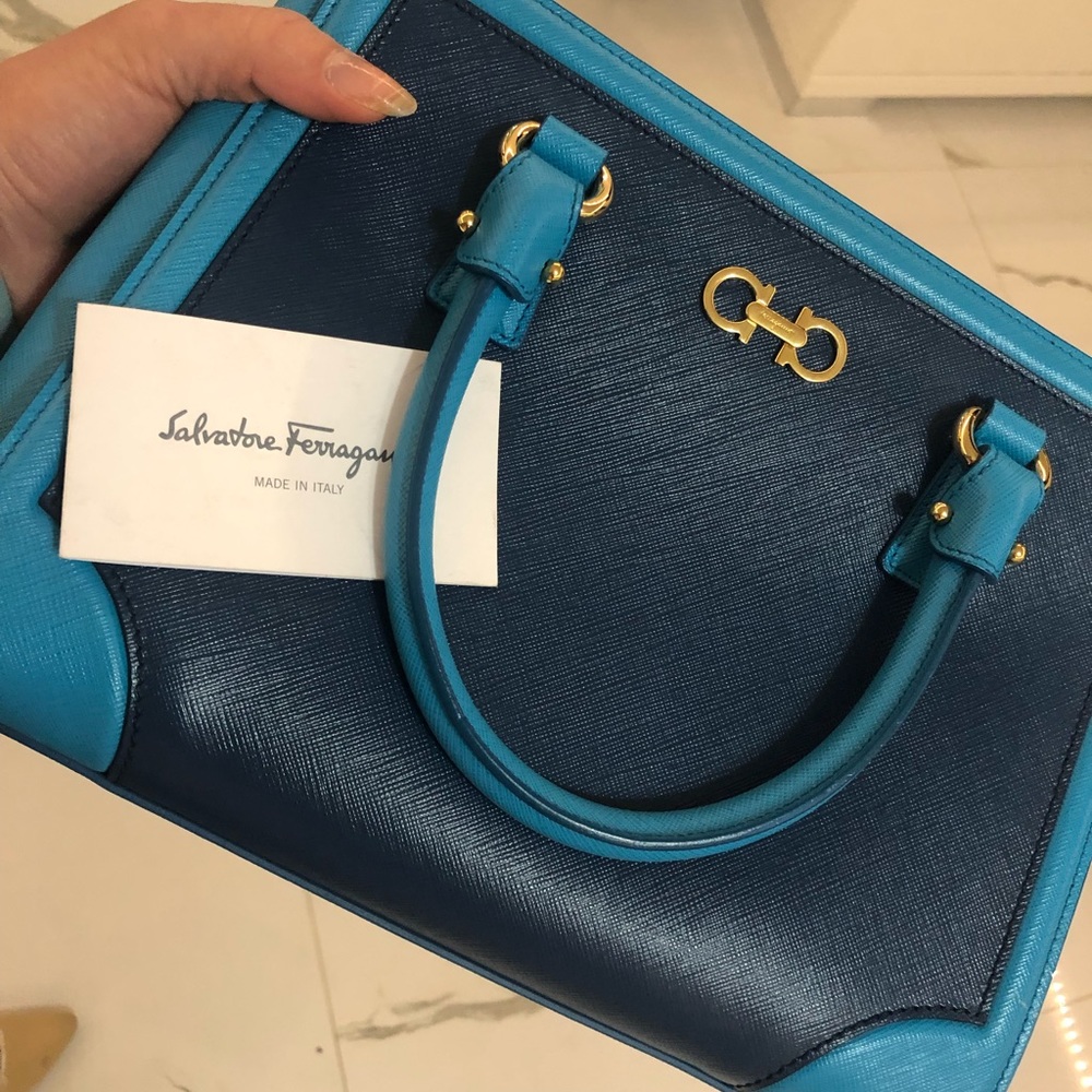 Salvatore Ferragamo Beautfiul Blue Handbag